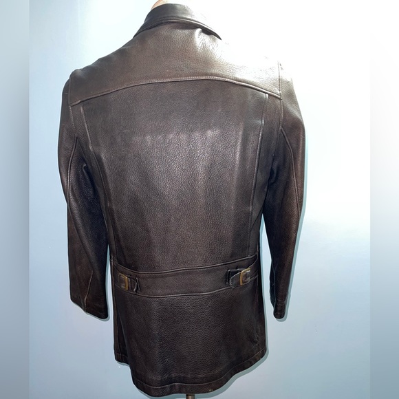 Roots butter soft brown leather jacket - Picture 3 of 4